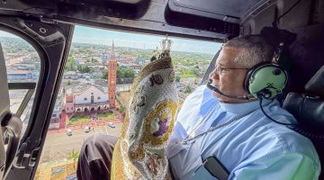 Peregrinação aérea: Aeroporto Internacional de Macapá recebe missa inédita e sobrevoo da imagem de Nossa Senhora de Nazaré