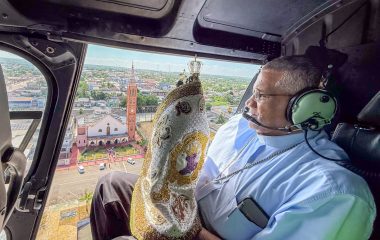 Peregrinação aérea: Aeroporto Internacional de Macapá recebe missa inédita e sobrevoo da imagem de Nossa Senhora de Nazaré